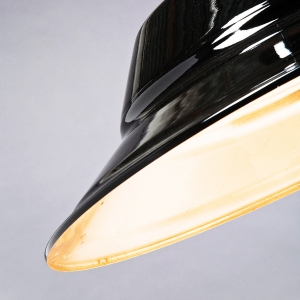 Závěsné svítidlo Talíř - černé, 70 cm