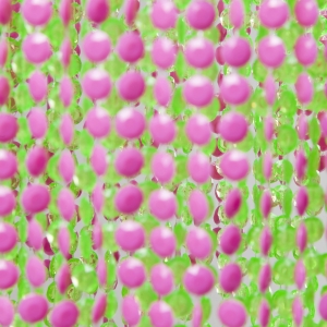 Závěsné svítidlo/stínidlo Beads - růžové a zelené