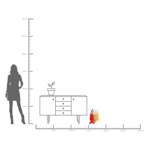 Soška Trpaslík Různé barvy 46cm