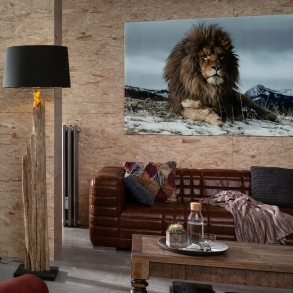 Skleněný obraz Lev Král zvířat 120x180cm