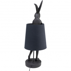 Stolní lampa Animal Rabbit - černá 68cm