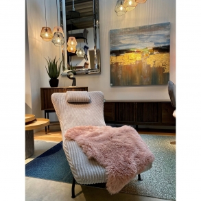 Jehněčí kůže Heidi Mauve 85x60cm