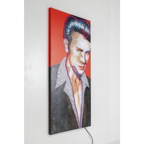 Obraz na plátně s neonem James Dean 160x80cm