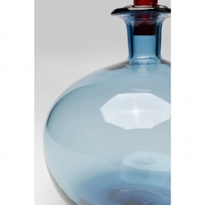Modrá skleněná váza Honeymoon Lid 25cm