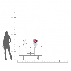 Bílá kameninová váza Body Parts 25cm