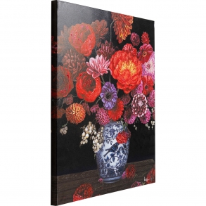 Obraz na plátně Květiny v porcelánu 120x90cm