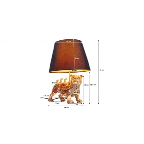 Stolní lampa Nosorožec Steampunk 35cm