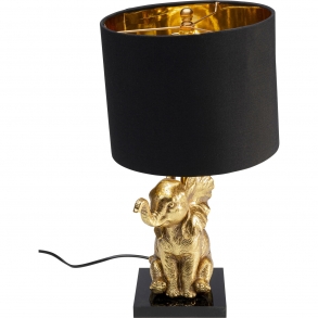 Stolní lampa Sedící Slon - zlatá, 47cm