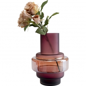 Barevná skleněná váza Rosie 24cm
