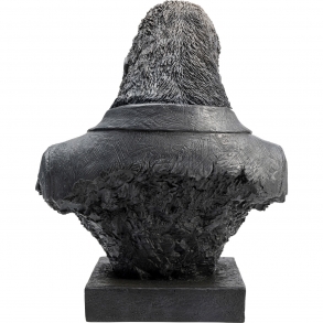 Soška Gorila s doutníkem - černá, 40cm