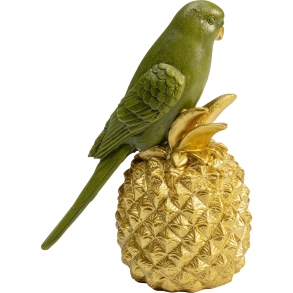 Soška Papoušek a ananas 14cm