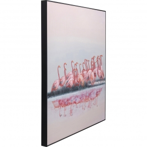 Obraz na plátně Plameňáci u vody 100x120cm