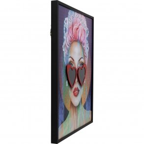 Zarámovaný obraz Heart Glasses 80x100cm