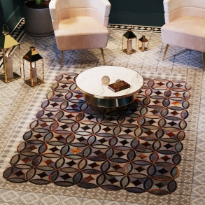 Kožený koberec Izmir 240x170cm