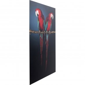 Skleněný obraz Twin Parrot 80x120cm
