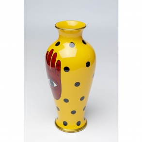 Žlutá porcelánová váza Fatima 37cm