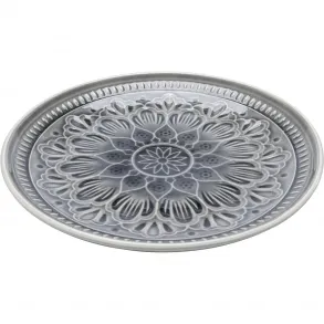 Talíř Sicilia Mandala - šedý, Ø21cm