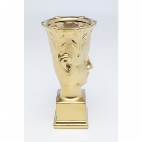 Zlatá kameninová váza Rosto 26cm
