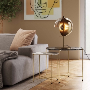 Stolní lampa Romy - zlatá, 48cm