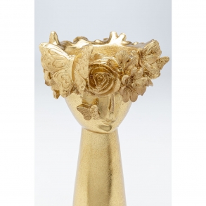 Zlatá váza Flowercrown 41cm