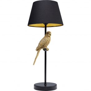 Stolní lampa Animal Parrot - zlatá, 56cm