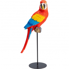 Soška Papoušek Cockatoo - červený, 38cm