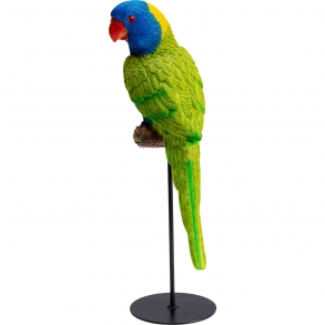 Soška Papoušek Cockatoo - zelný, 38cm