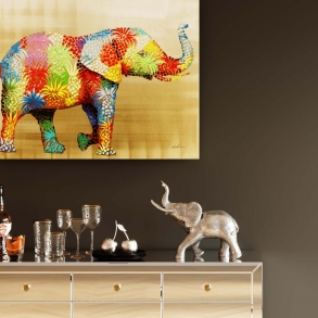 Soška Slon z mozaiky 41cm