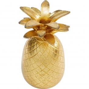 Dekorace Ananas - zlatý, 16cm