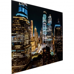 Skleněný obraz Světlo mrakodrapů 150x100cm