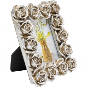 Fotorámeček Romantic Rose - stříbrný, 11x13cm