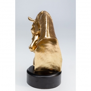 Soška Kůň s hříbětem Spirit - zlaté 29cm