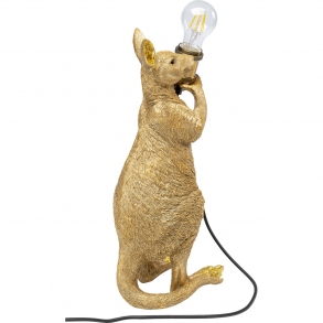 Stolní lampa Animal Kangaroo - zlatá, 46cm