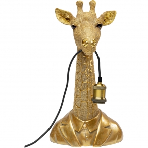 Stolní lampa Animal Giraffe - zlatá, 50cm