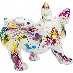 Soška Pes Bulldog - barevný, 32cm