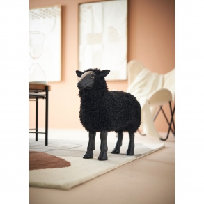 Soška Ovce - černá, 54cm