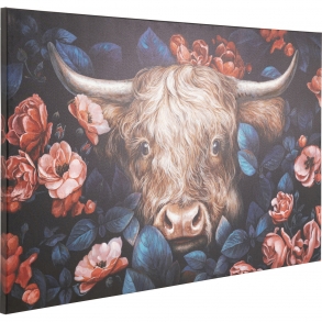 Obraz na plátně Yak in Flower 140x90cm