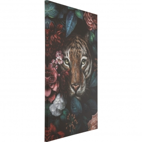 Obraz na plátně Tiger in Flower 90x140cm