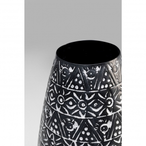 Černá kovová váza Sketch 41cm