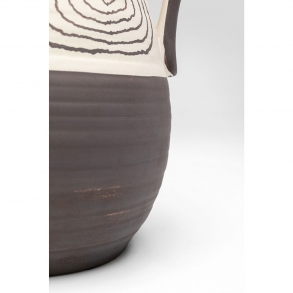 Hnědobílá keramická váza Akua 25cm