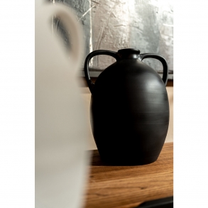 Černá keramická váza Bia 31cm