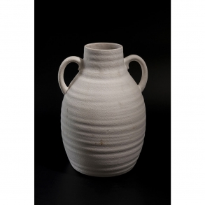 Bílá keramická váza Bia 26cm