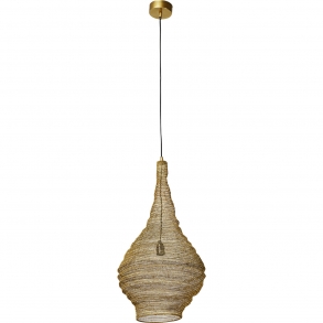 Lustr Cocoon - zlatá, Ø41cm