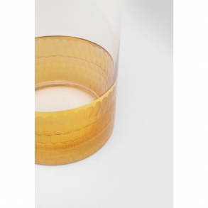 Zlatá keramická váza Golden Flow 25cm