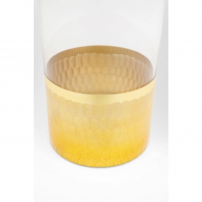 Skleněná váza Golden Flow 30cm
