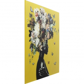 Skleněný obraz Bouquet Beauty Yellow 100x100cm