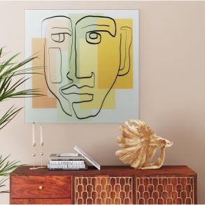 Skleněný obraz Art Face Pastell 100x100cm