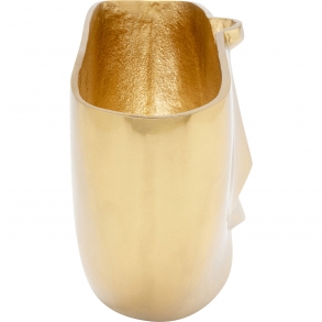 Hliníková váza Half Face Gold 38cm