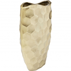Kovová váza Sacramento Comb - zlatá, 59cm