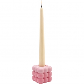 Svícen Palle - růžový, 6cm